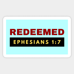 Redeemed | Christian Typography Magnet